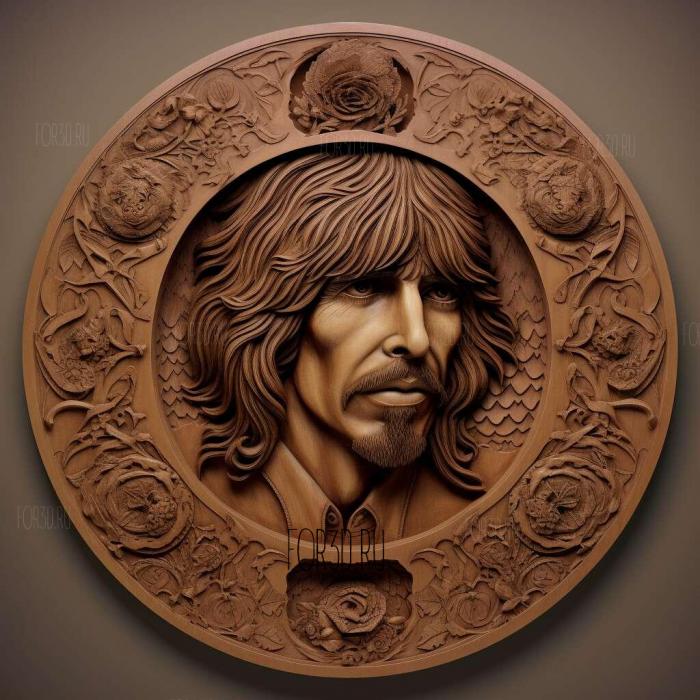 George Harrison 3 stl model for CNC